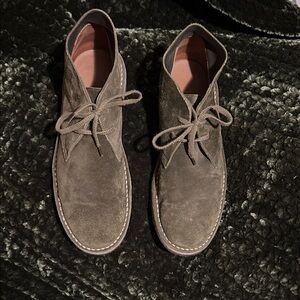 J Crew Men's Green Suede Chukka Boots